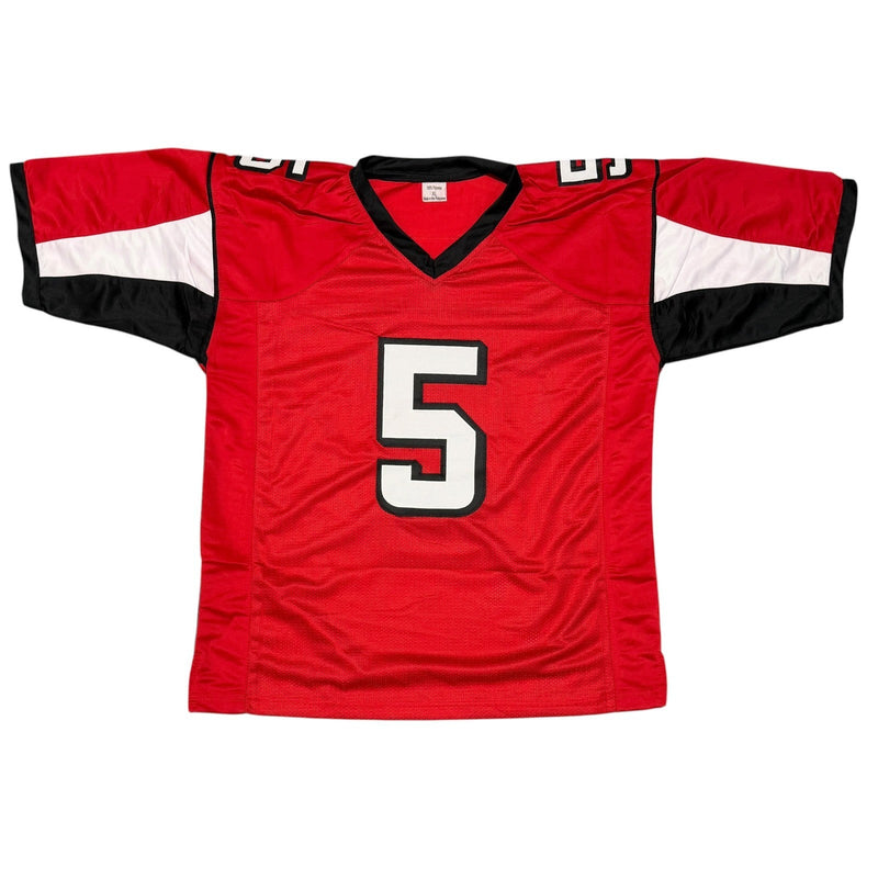 Morten Andersen Signed Falcons Custom Jersey w/ HOF 2017 JSA Witness COA