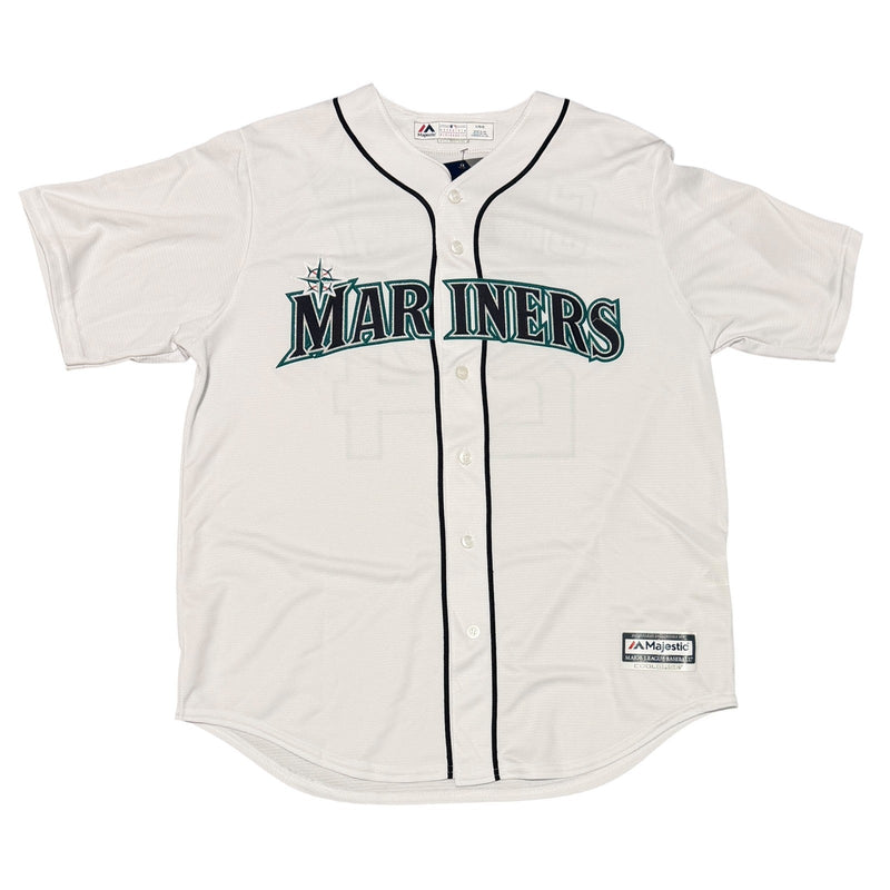 Ken Griffey Jr Signed Seattle Mariners Majestic Jersey Beckett Witness BAS COA