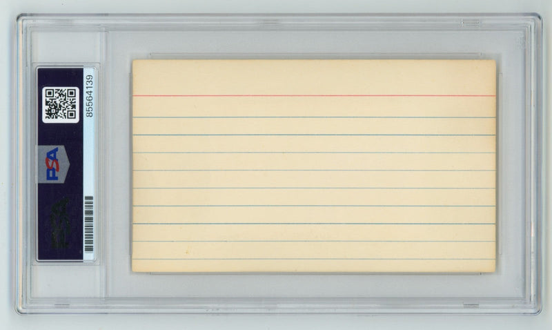 Hank Greenberg Signed Autographed 3x5 Index Card Cut PSA 10 Auto Gem Mt Tigers C