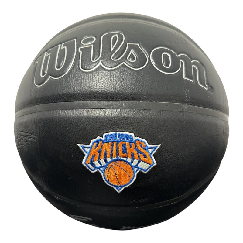 Earl Monroe Signed Black New York Knicks Wilson NBA Basketball JSA Witness COA