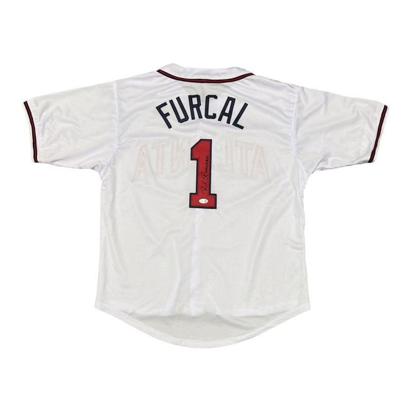 Rafael Furcal Signed Atlanta Braves Custom Jersey w/ 2000 NL ROY JSA Witness COA