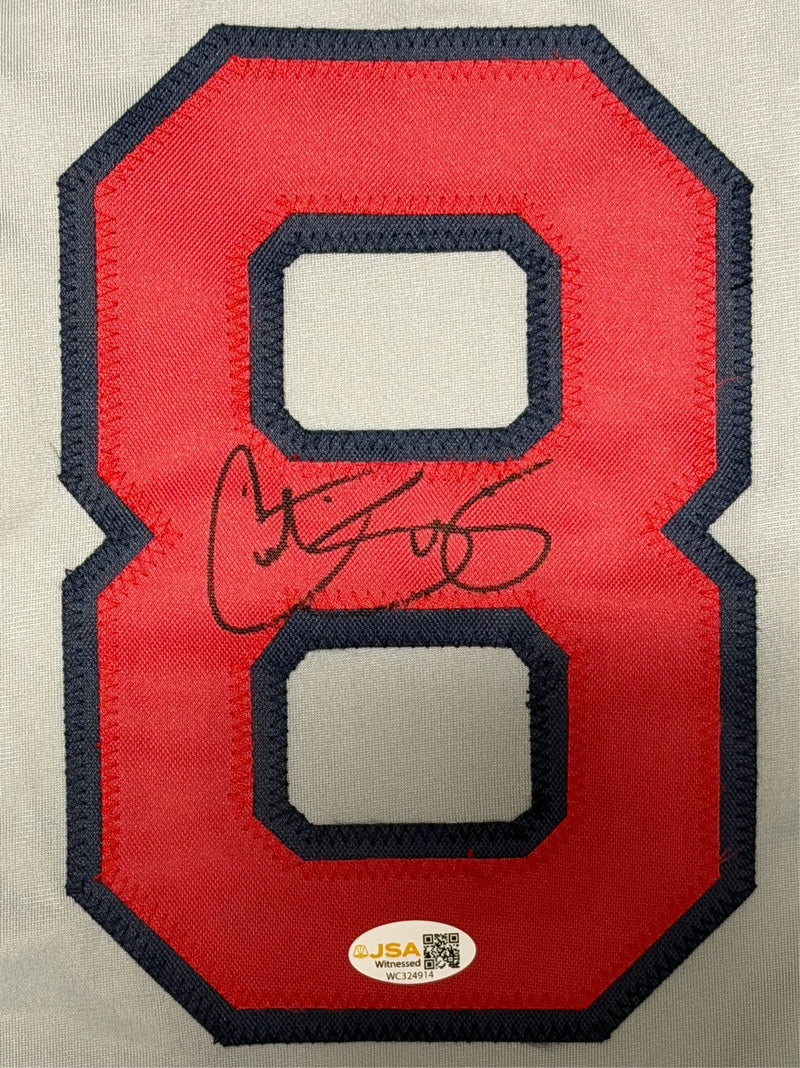 Curt Schilling Signed Autographed Boston Red Sox Custom Jersey JSA Witness COA