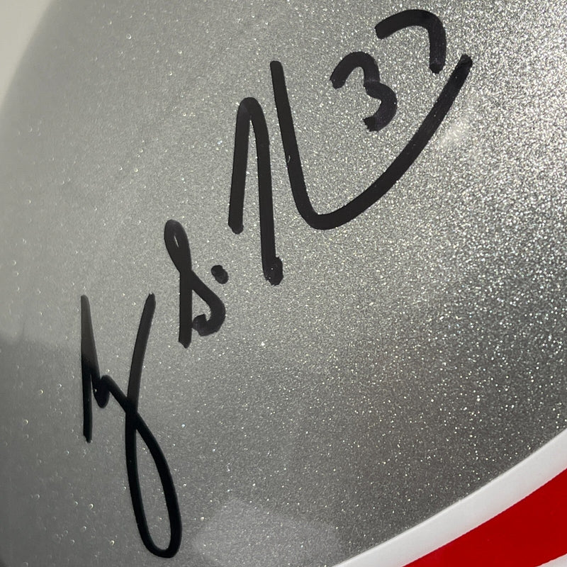 Rodney Harrison Signed Patriots Speed FS Full Size Helmet 2x Ins Beckett BAS COA