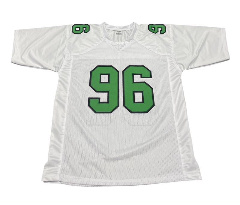 Clyde Simmons Signed Philadelphia Eagles Custom Jersey Beckett Witness BAS COA