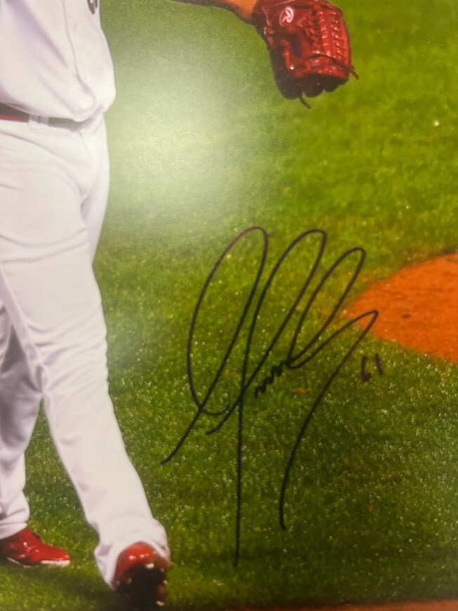 Alex Reyes Signed Autographed 16x20 Photo LSCM COA HOLO Cardinals PF D
