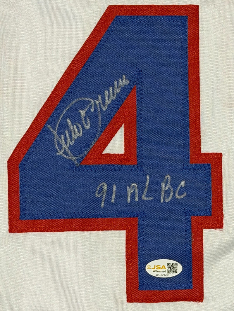 Juilo Franco Signed Texas Rangers Custom Jersey w/ 91 AL BC JSA Witness COA