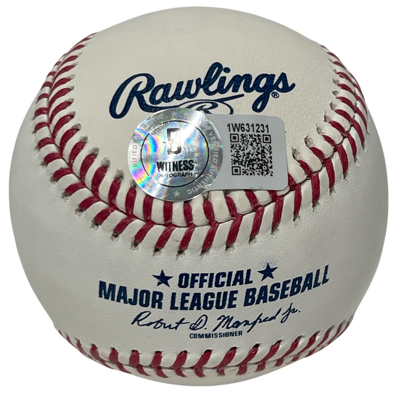 Thomas Ian Nicholas Signed ROMLB Baseball w/ 2 Ins Beckett Witness BAS COA