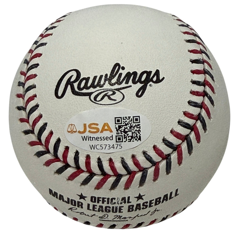 Curt Schilling Signed Autographed Diamondbacks Logo ROMLB Baseball JSA Wit. COA