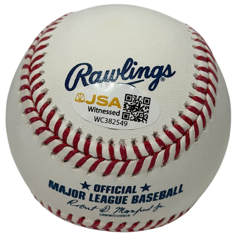 Mike Bordick Signed Autographed ROMLB Baseball w/ 2000 All Star JSA Witness COA