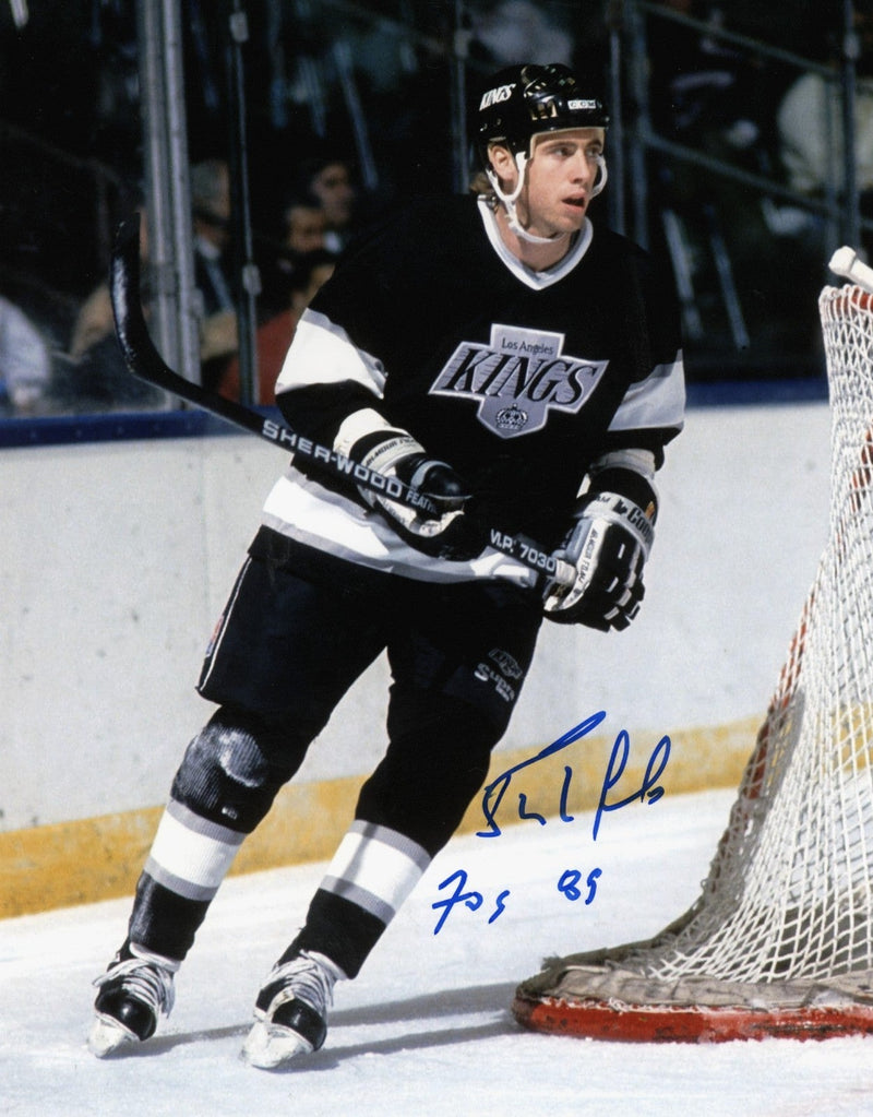 Bernie Nicholls Signed Autographed LA Kings 8x10 Photo w 70 Goals 89 LSCM COA #2