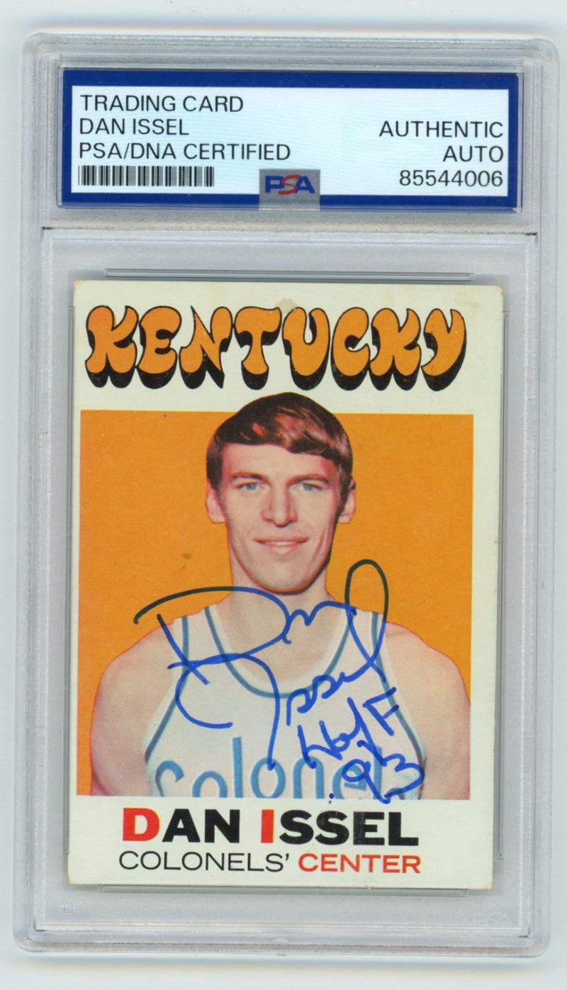 Dan Issel 1971-72 Topps #200 Signed Rookie RC w/ HOF 93 PSA Authentic Auto