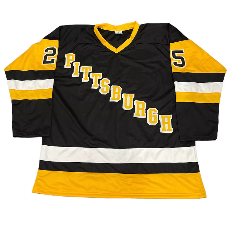 Kevin Stevens Signed Penguins Custom Jersey w/ 2x Ins Beckett Witness BAS COA