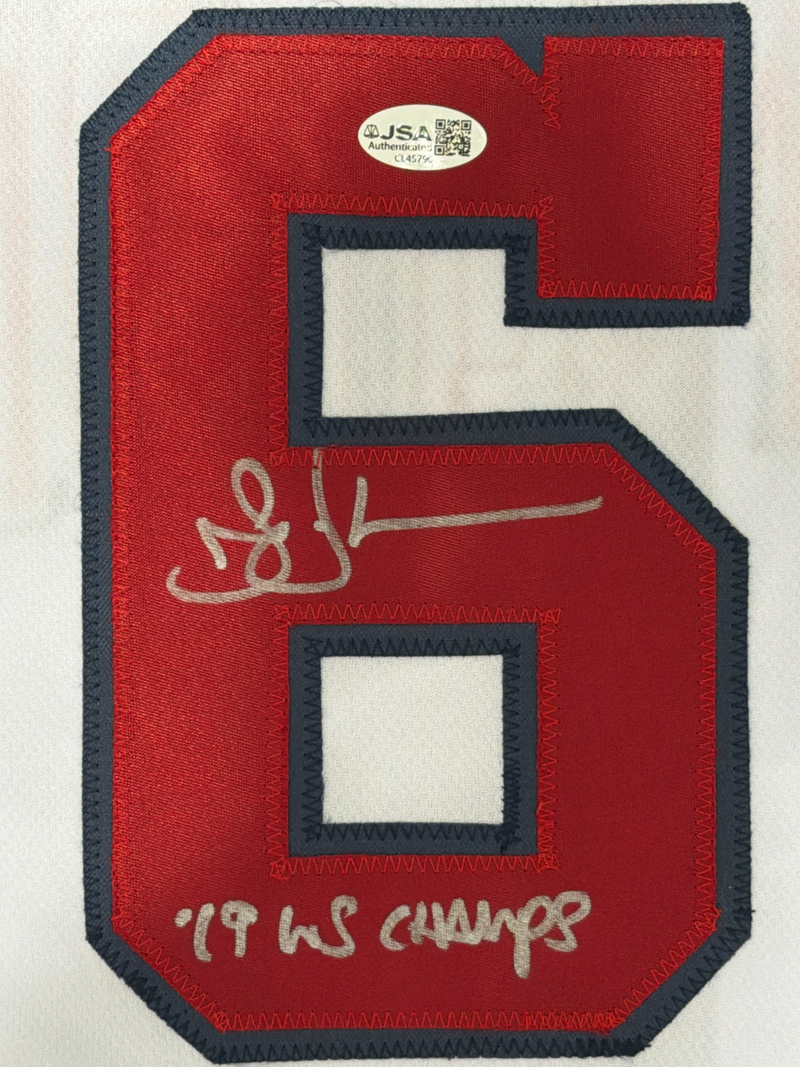 Sean Doolittle Signed Washington Nationals Custom Jersey  w 19 WS Champs JSA COA