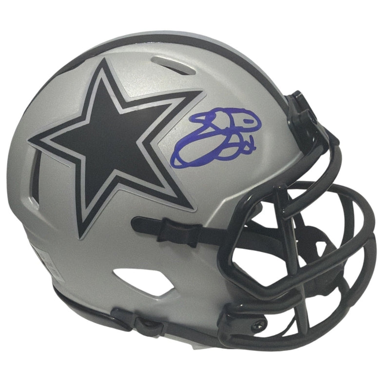 Emmitt Smith Signed Dallas Cowboys Rave Mini Helmet Prova + JSA COA