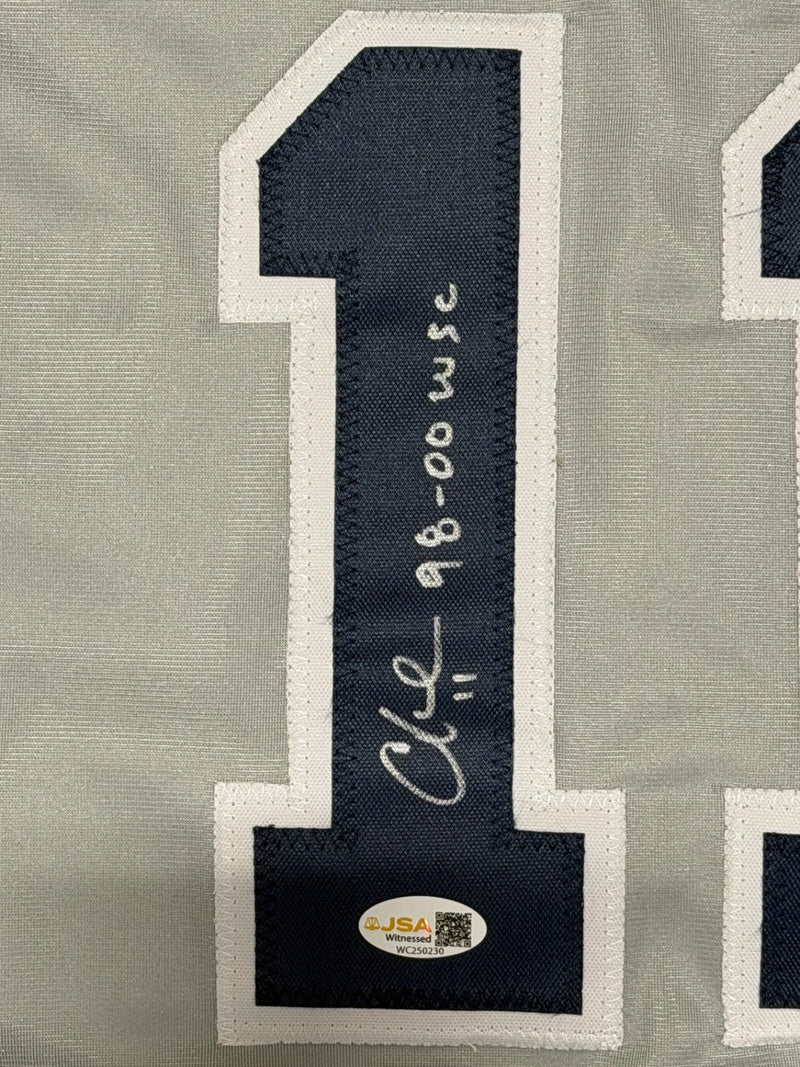 Chuck Knoblauch Signed New York Yankees Custom Jersey 98-00 WSC JSA Wit COA