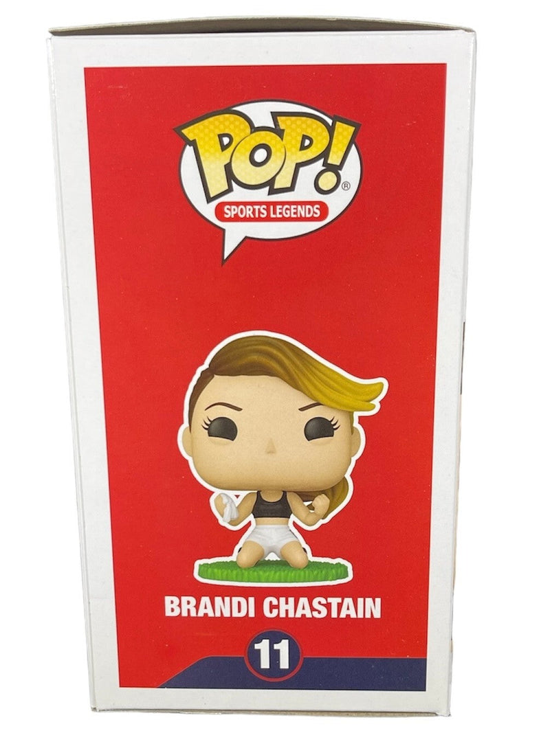Brandi Chastain Signed Auto USA Funko Pop 99 WC Wining Goal Beckett BAS COA RWB