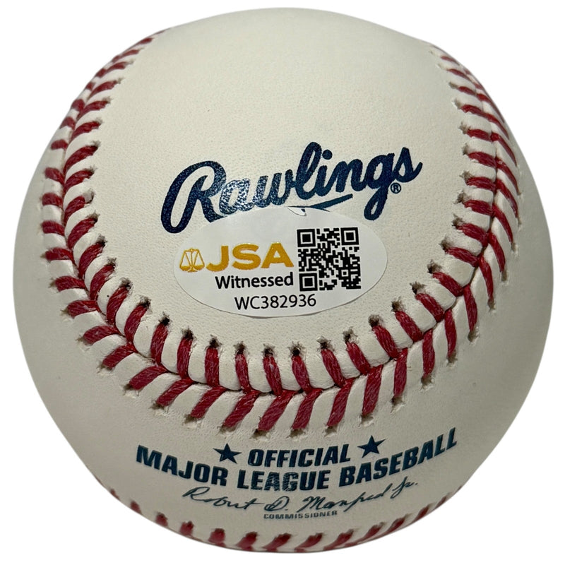 Livan Hernandez Signed Autographed ROMLB Baseball w/ 97 WS MVP JSA Witness COA