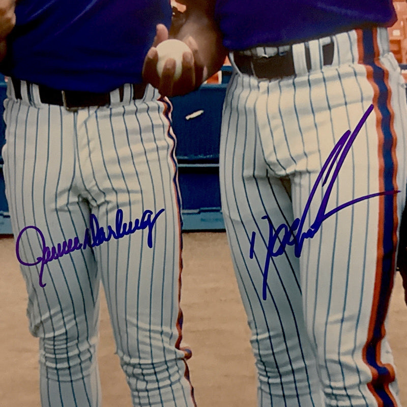 Gooden Darling Ojeda Fernandez Mets Starting Four Signed 16x20 Photo JSA W COA B