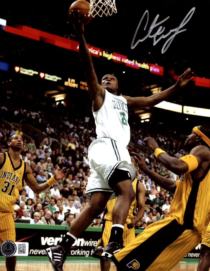 Antoine Walker Signed Boston Celtics 8x10 Photo Beckett Witness BAS COA #2