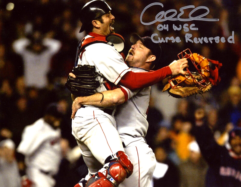 Alan Embree Signed Autographed Boston Red Sox 8x10 Photo w/ 2 Ins LSCM COA