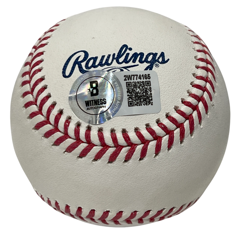 Fergie Jenkins Signed HOF ROMLB Baseball w/ HOF 91 Beckett Witness BAS COA Cubs