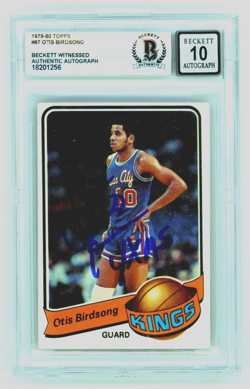 Otis Birdsong 1979-80 Topps #87 Signed Rookie RC w/ 4 AS Beckett BGS 10 Auto