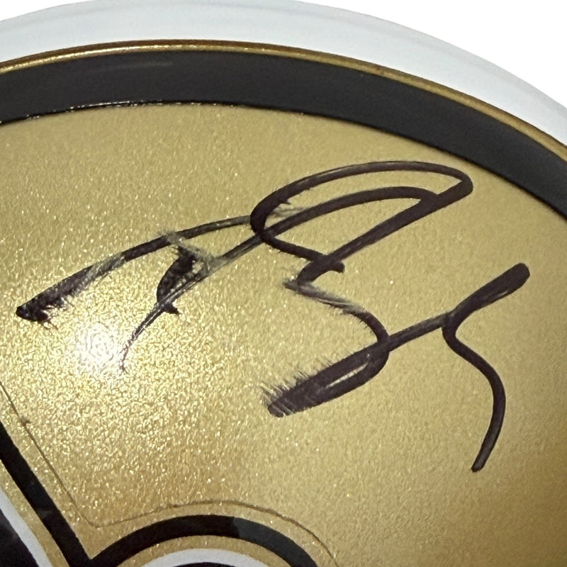 Drew Brees Signed Autographed New Orleans Saints VSR4 Mini Helmet JSA COA