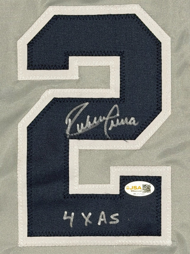 Ruben Sierra Signed New York Yankees Custom Jersey w/ 4 AS Insc. JSA Witness COA