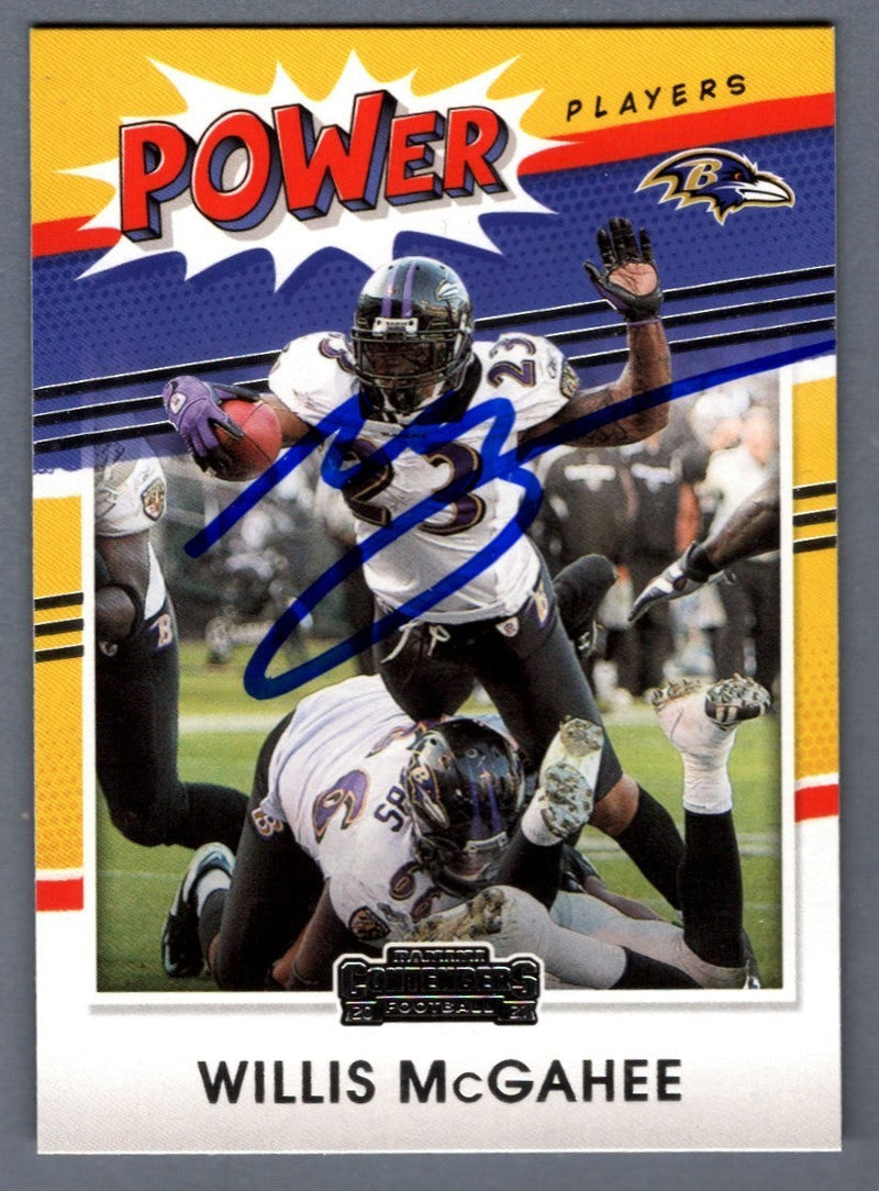 Willis McGahee Signed 2021 Panini Contenders #PP-WMC Power Players LSCM COA
