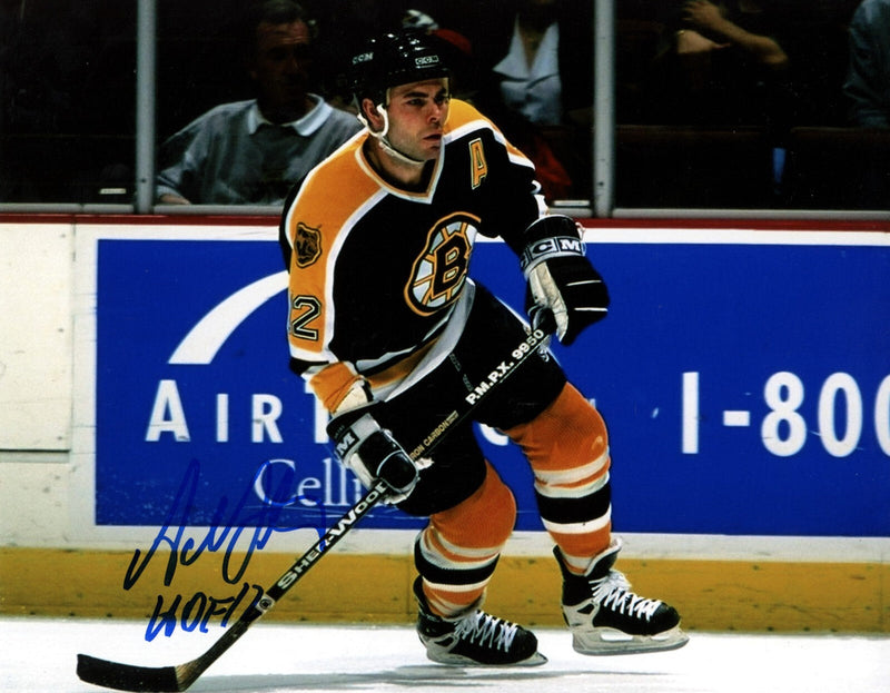 Adam Oates Signed Autographed Boston Bruins 8x10 Photo w/ HOF 12 LSCM COA #2