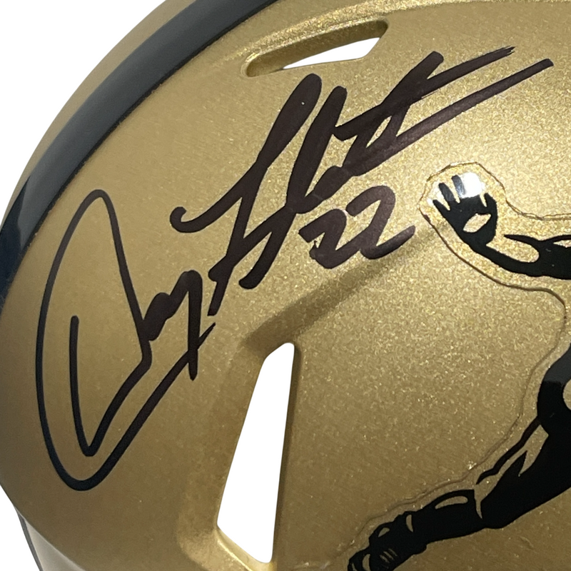 Doug Flutie Signed Heisman Mini Helmet w/ 1984 Heisman Beckett Witness BAS COA