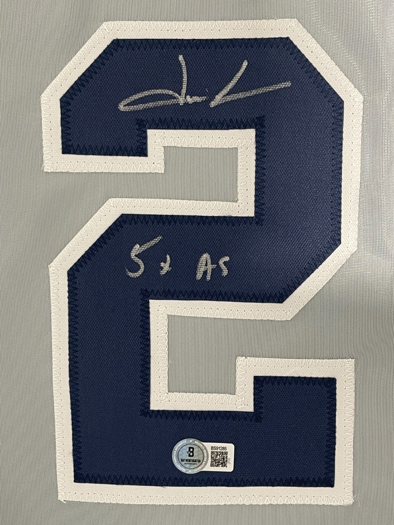 Jason Giambi Signed New York Yankees Custom Jersey w/ 5x AS Beckett BAS COA