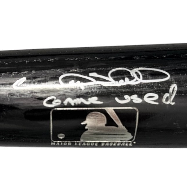 Gary Sheffield Signed Game Used Louisville Slugger Black Bat JSA COA Dodgers B