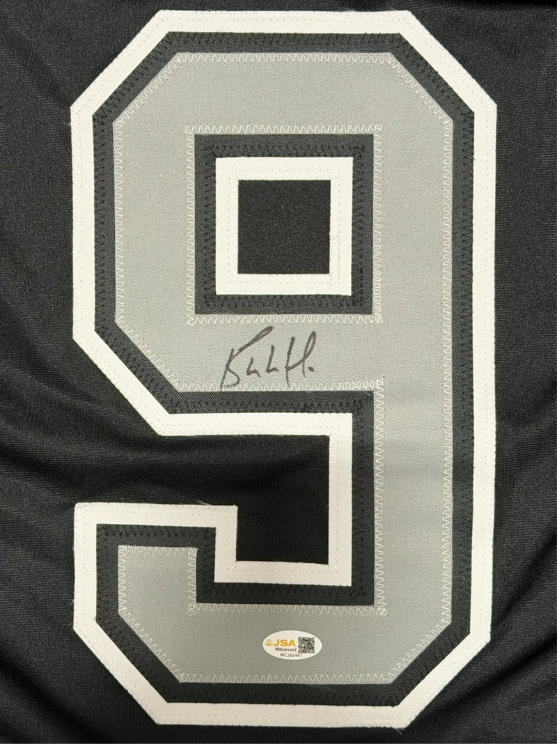 Bernie Nicholls Signed Autographed LA Kings Black Custom Jersey JSA Witness COA