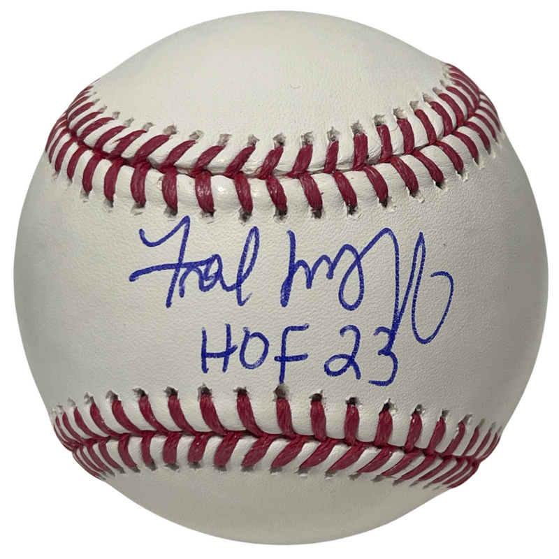 Fred McGriff Signed Autographed ROMLB Baseball w/ HOF 23 Beckett Witness BAS COA