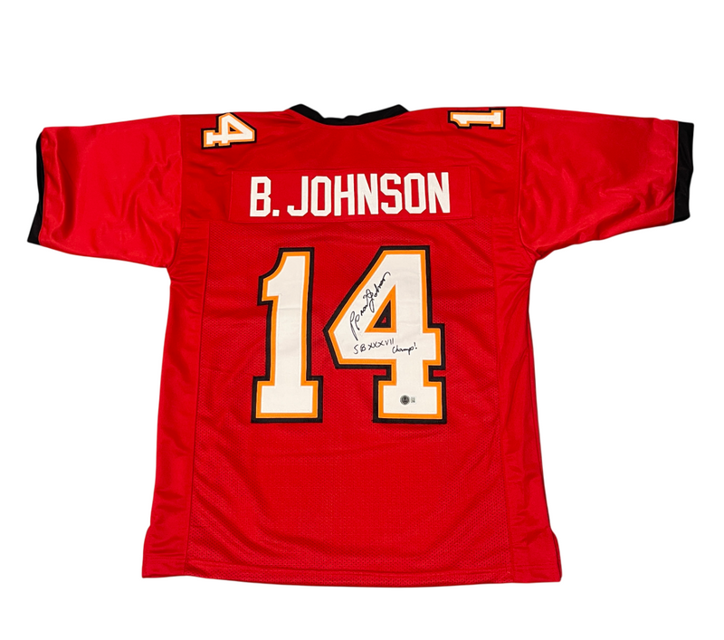 Brad Johnson Signed Buccaneers Custom Jersey w/ SB XXXVII Beckett BAS COA