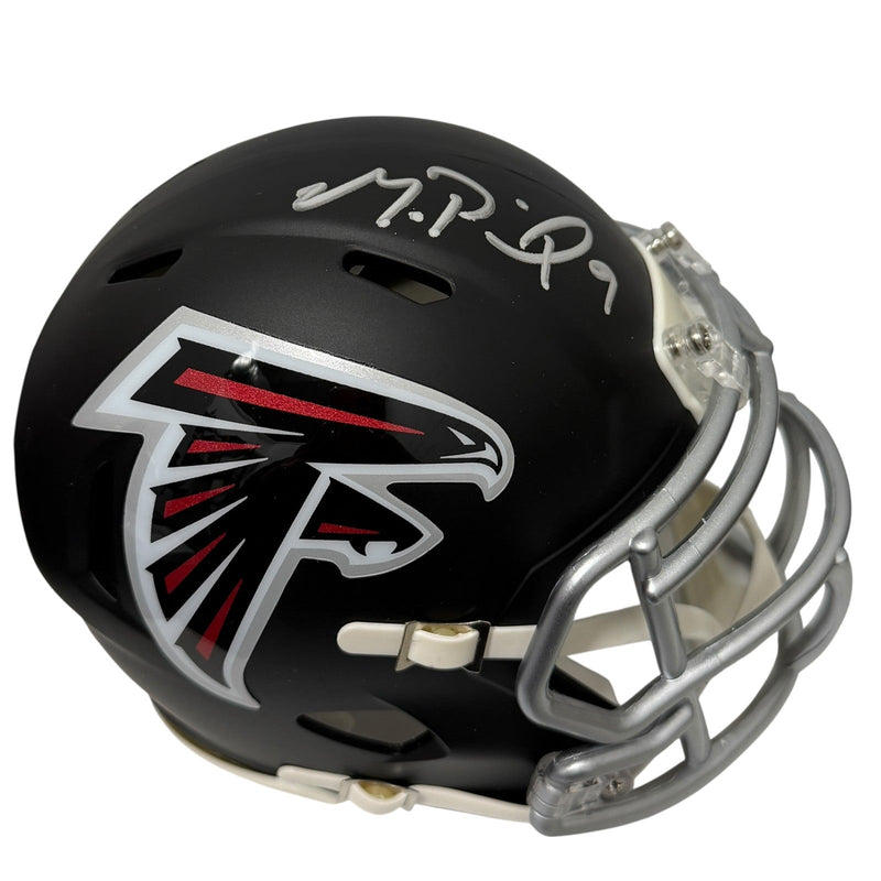 Michael Penix Signed Atlanta Falcons Speed Mini Helmet Beckett Witness BAS COA