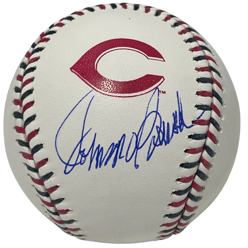 Johnny Bench Signed Autographed Cincinnati Reds Logo ROMLB Baseball FANATICS COA