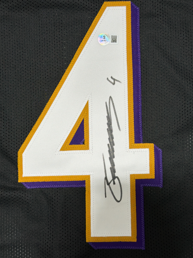 Zay Flowers Signed Baltimore Ravens Custom Jersey Beckett Witness BAS COA