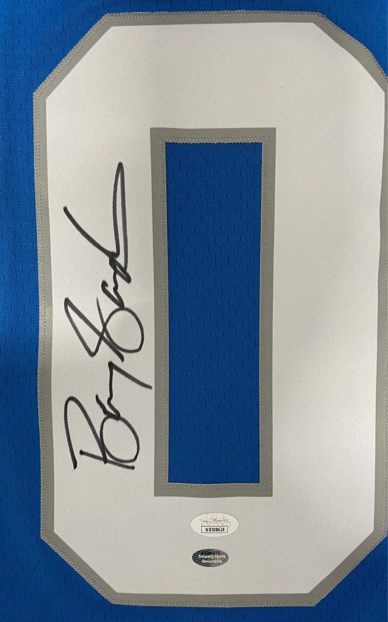 Barry Sanders Signed Detroit Lions Mitchell & Ness M&N Jersey JSA COA + SCHWARTZ
