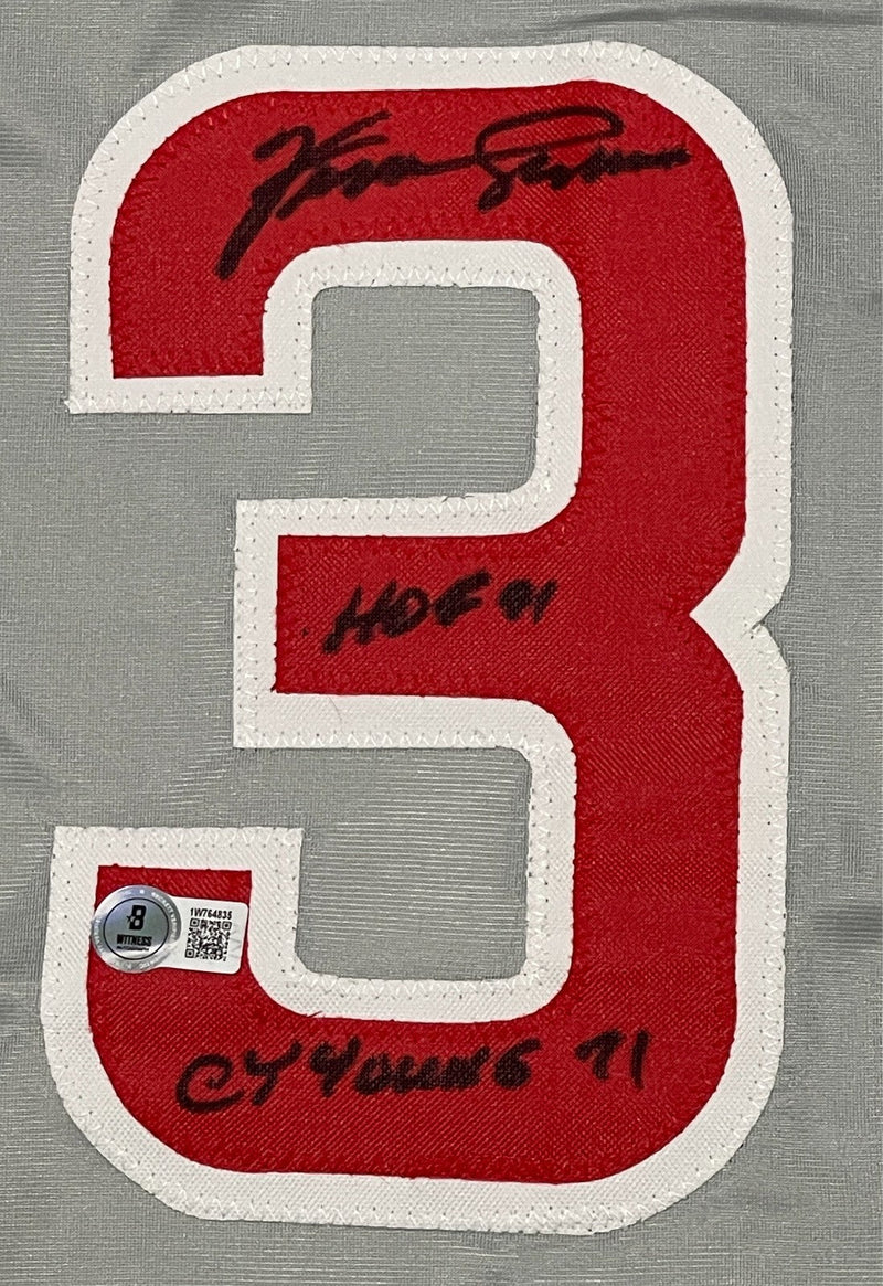 Fergie Jenkins Signed Custom Cubs Jersey w/ 2 Insc Beckett Witness BAS COA