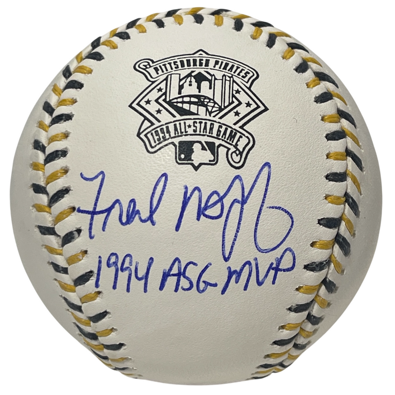 Fred McGriff Signed 1994 All Star Logo Baseball w/ ASG MVP Ins Beckett W BAS COA