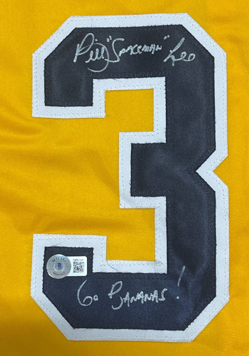 Bill Lee Signed Savannah Bananas Custom Jersey w/ Go Bananas Beckett W BAS COA