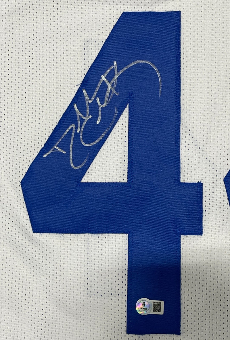 Dallas Clark Signed Indianapolis Colts Custom Jersey Beckett Witness BAS COA