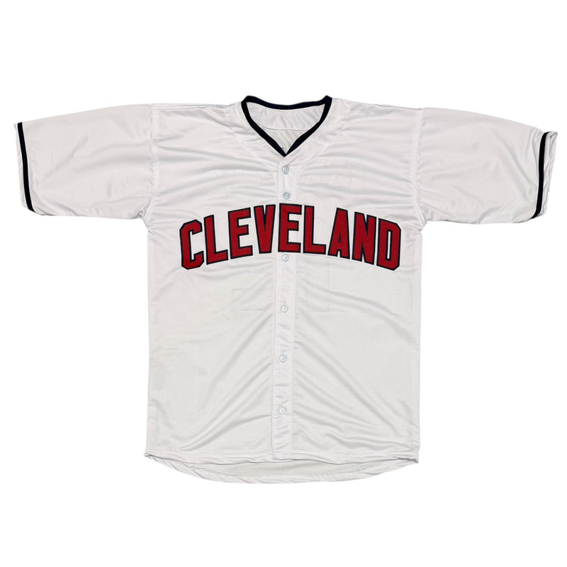 Roberto Alomar Signed Cleveland Indians Custom White Jersey JSA Witness COA
