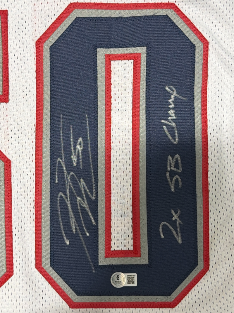 Rob Ninkovich Signed Patriots Custom Jersey w/ 2x SB Champ Beckett Wit BAS COA