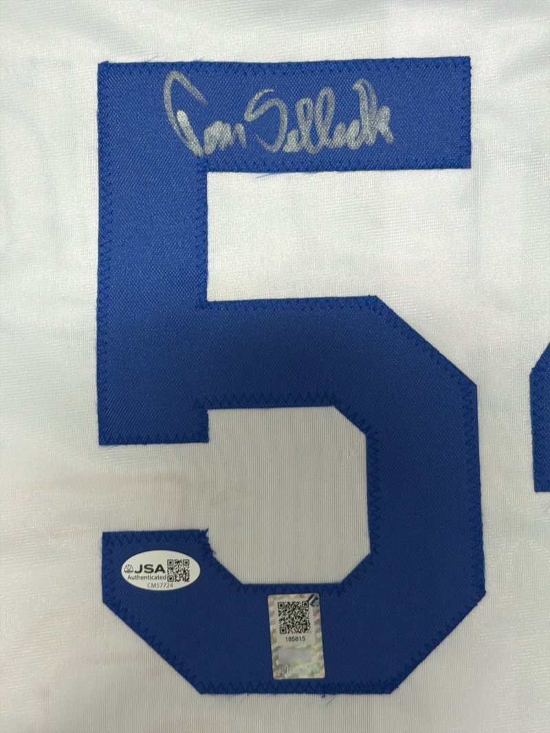 Tom Selleck Signed Mr. Baseball Jack Elliot Dragons Custom Jersey OPix & JSA COA