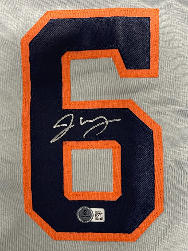 Jake Meyers Signed Houston Astros Custom Jersey Beckett Witness BAS COA