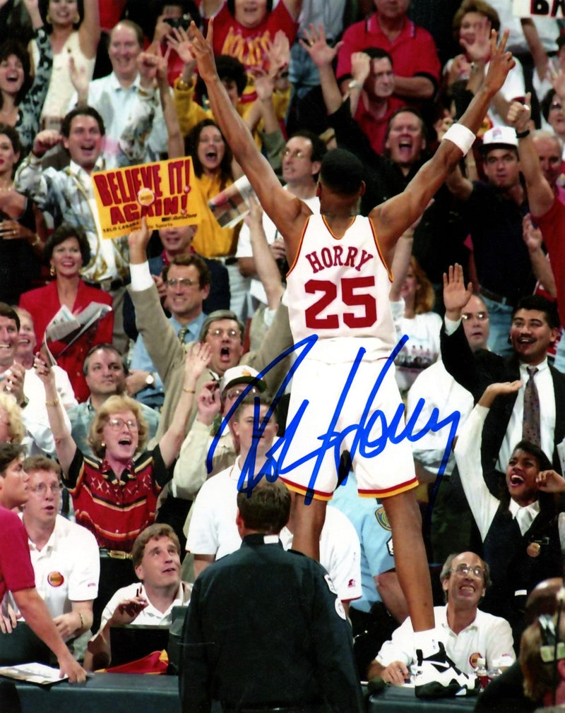 Robert Horry Signed Autographed Houston Rockets 8x10 Photo LSCM COA #3