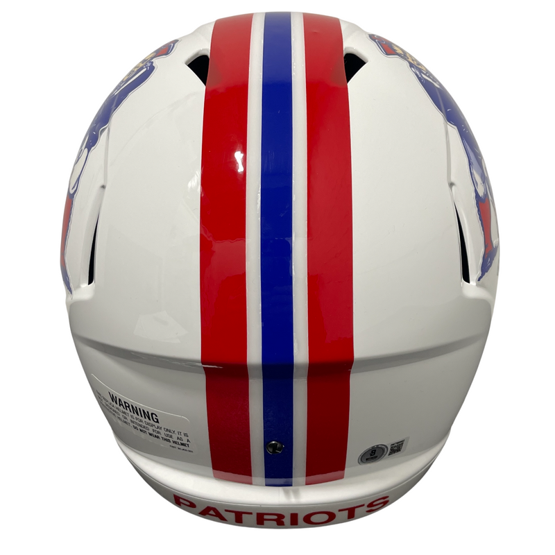Mike Haynes Signed Patriots TB FS Full Size Helmet w/ HOF 97 Beckett Wit BAS COA